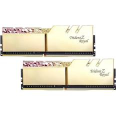 3200 MHz - 64 GB - DDR4 - Silver RAM minnen G.Skill Trident Z Royal RGB Gold DDR4 3200MHz 4x16GB (F4-3200C16Q-64GTRG)