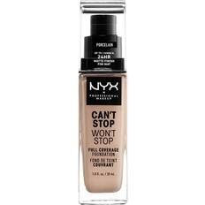 NYX Foundations NYX Can't Stop Won't Stop Full Coverage Foundation CSWSF03 Porcelain