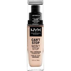 NYX Foundations NYX Can't Stop Won't Stop Full Coverage Foundation CSWSF1.3 Light Porcelain