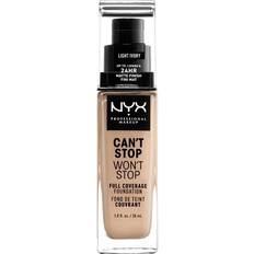 NYX Foundations NYX Can't Stop Won't Stop Full Coverage Foundation CSWSF04 Light Ivory