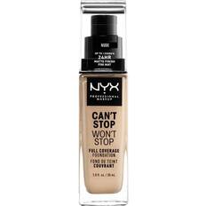 NYX Foundations NYX Can't Stop Won't Stop Full Coverage Foundation CSWSF6.5 Nude