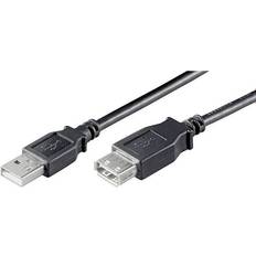 Goobay USB-kabel Kablar Goobay USB A - USB A M-F 2.0 1.8m