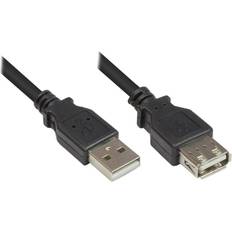 Good USB-kabel Kablar Good Connections USB A-USB A M-F 2.0 0.3m