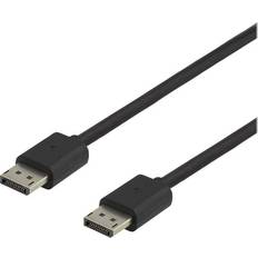 DisplayPort-DisplayPort - DisplayPort-kablar - Svarta Deltaco Displayport-Displayport 1.4 1.5m