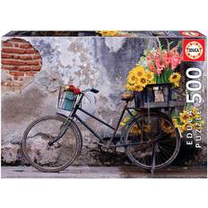 Educa Fordon Klassiska pussel Educa Bicycle with Flowers 500 Bitar