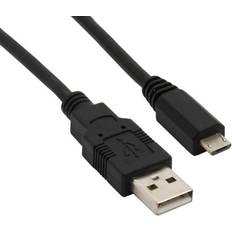 Sharkoon USB-kabel Kablar Sharkoon USB A-USB Micro-B 2.0 0.5m