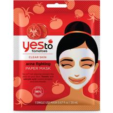 Anti-blemish - Sheet masks Ansiktsmasker Yes To Tomatoes Acne Fighting Paper Mask 20ml