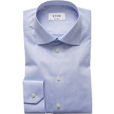 Eton XL Överdelar Eton Contemporary Fit Signature Twill Shirt - Light Blue