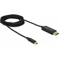 DeLock HDMI-kablar - Svarta - USB C-HDMI DeLock 4K USB C-HDMI 2m