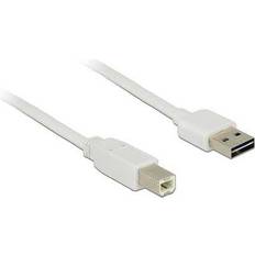 DeLock USB A-USB B - USB-kabel - Vita Kablar DeLock Easy-USB USB A - USB B 2.0 3m