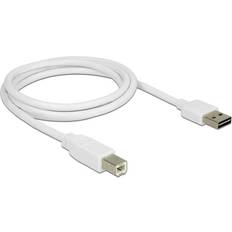 DeLock USB A-USB B - USB-kabel - Vita Kablar DeLock Easy-USB USB A - USB B 2.0 1m