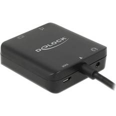 High Speed (4K) - USB-kabel Kablar DeLock HDMI/USB Micro-B-3.5mm/Toslink M-F 0.2m