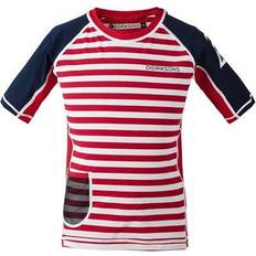 Polyamide UV-tröjor Barnkläder Didriksons Surf UV T-shirt - Chili Red Simple Stripe (502473-946)