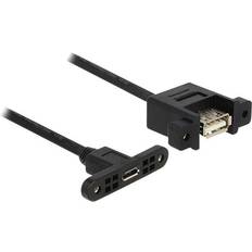 DeLock Hona - Hona - USB-kabel Kablar DeLock USB A (panel) - USB Micro-B (panel) F-F 2.0 1m