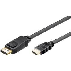 HDMI-kablar Goobay Gold HDMI - DisplayPort 1m