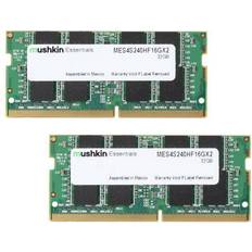 2400 MHz - 32 GB - SO-DIMM DDR4 RAM minnen Mushkin Essentials SO-DIMM DDR4 2400MHz 2x16GB (MES4S240HF16GX2)