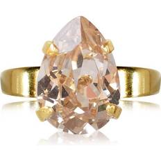 Caroline Svedbom Mini Drop Gold Plated Ring w. Silk Swarovski Crystals