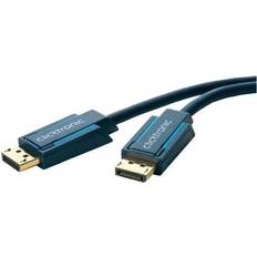 Blåa - DisplayPort-kablar ClickTronic Casual DisplayPort - DisplayPort 2m