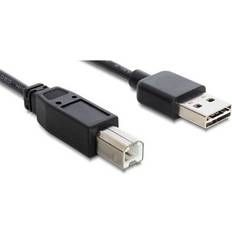 DeLock USB A-USB B - USB-kabel - Vita Kablar DeLock Easy-USB USB A - USB B 2.0 5m