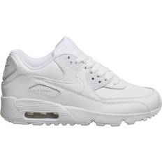 Nike 37 Sneakers Barnskor Nike Air Max 90 LTR GS - White/Metallic Silver/White/White