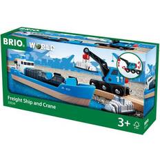 BRIO Tågbanetillägg BRIO Freight Ship & Crane 33534