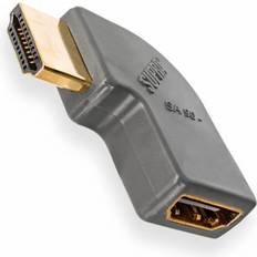 Kabeladaptrar Kablar Supra HDMI-HDMI Angled Adapter
