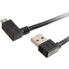 C2G USB A-USB Micro-B - USB-kabel Kablar C2G USB A - USB Micro-B (2x angled) 2.0 2m