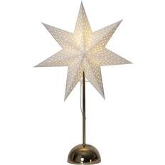 Batteridriven Julstjärnor Star Trading Lottie Stars on Foot Brass/Gold Julstjärna 55cm