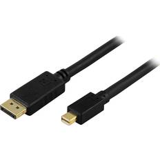 Deltaco DisplayPort-DisplayPort - DisplayPort-kablar Deltaco DisplayPort - DisplayPort Mini 1m