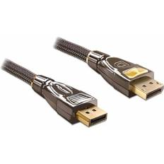 DeLock DisplayPort-DisplayPort - DisplayPort-kablar DeLock Premium DisplayPort - DisplayPort 2m