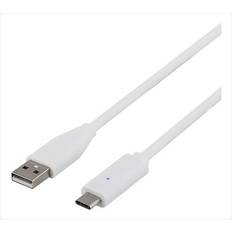 USB-kabel Kablar Deltaco USB A - USB C 2.0 1m