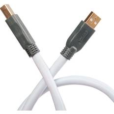 Guld - USB-kabel Kablar Supra USB A - USB B 2.0 1m
