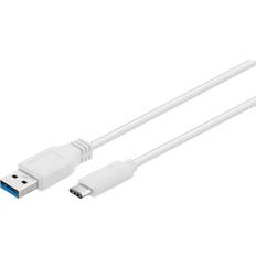 Goobay USB A-USB C - USB-kabel - Vita Kablar Goobay SuperSpeed USB A - USB C 3.0 1m