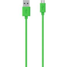 Gröna - USB-kabel Kablar Belkin Mixit USB A - Micro USB M-M 2m