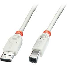 Röda - USB A-USB B - USB-kabel Kablar Lindy USB A - USB B 2.0 3m
