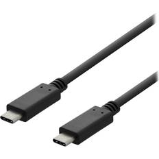 Deltaco USB C-USB C - USB-kabel Kablar Deltaco USB C - USB C M-M 3m