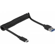 DeLock USB A-USB C - USB-kabel Kablar DeLock USB A - USB C 3.1 Gen2 M-M 1.2m