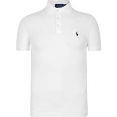 Polo Ralph Lauren Elastan/Lycra/Spandex - Herr Pikétröjor Polo Ralph Lauren Slim Fit Stretch Mesh Polo Shirt - White