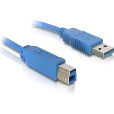 DeLock 3.0 - USB A-USB B - USB-kabel Kablar DeLock USB A - USB B 3.0 5m