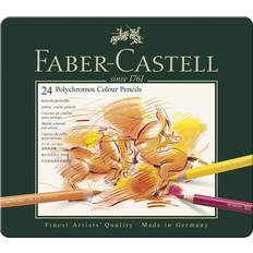 Färgpennor Faber-Castell Polychromos Colour Pencils Tin 24-pack