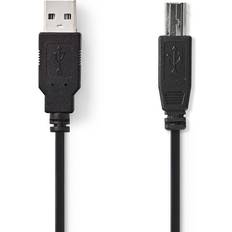 Nedis USB A-USB B - USB-kabel Kablar Nedis USB A-USB B 2.0 0.5m