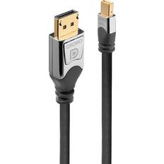 DisplayPort-kablar - Gråa Lindy Cromo Line DisplayPort - Mini DisplayPort 1.2 2m