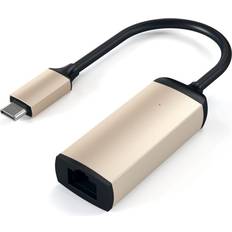 Guld - USB-kabel Kablar Satechi USB C-RJ45 M-F