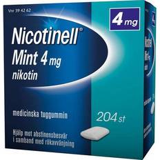 Nicotinell Nikotintuggummin Receptfria läkemedel Nicotinell Mint 4mg 204 st Tuggummi