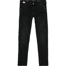 Replay Herr - Svarta - W27 Jeans Replay Slim Fit Anbass Hyperflex Clouds Jeans - Black