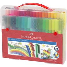 Faber-Castell Tuschpennor Faber-Castell Connector Felt Tip Pen Set Carrying Case 80-pack
