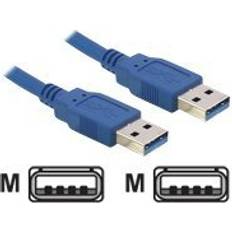 DeLock Blåa - USB A-USB A - USB-kabel Kablar DeLock USB A - USB A 3.0 3m
