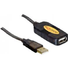 Guld - USB-kabel Kablar DeLock USB A - USB A M-F 2.0 10m
