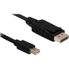 DeLock DisplayPort-DisplayPort - DisplayPort-kablar - Svarta DeLock DisplayPort - DisplayPort Mini 5m