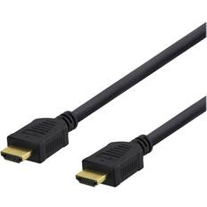Deltaco HDMI-kablar - Rund - Standard HDMI-Standard HDMI Deltaco HDMI - HDMI M-M 3m